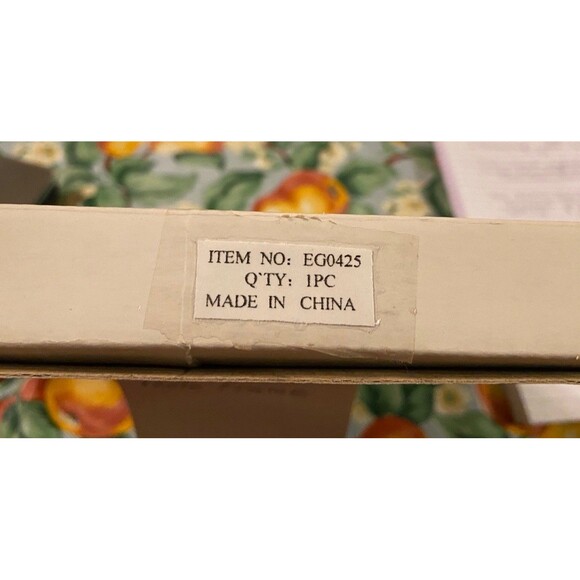 Decorative Oval Silver Tone Vtg 5x7 Picture Frame 25th Anniversary Raised NIB - Picture 13 of 13